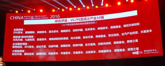 喜報：硅谷天堂榮膺清科“2016年中國私募股權(quán)投資機構(gòu)10強”